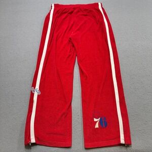 Y2K Philadelphia 76ers Reebok Track Pants Men's XL Red Hardwood Classics Baggy